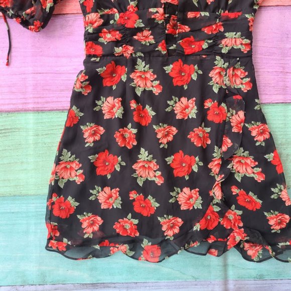 Princess Polly Lioness Madison Floral Mini Dress L - Picture 9 of 11